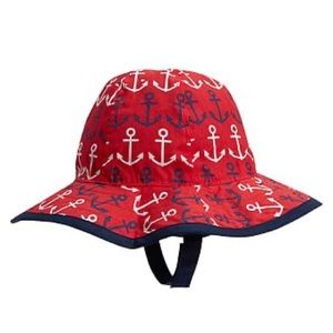 NEW Pottery Barn Kids Reversible Sun Hat 6-12mo